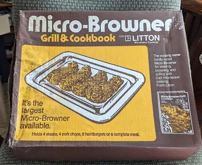 VTG Littonware Micro Browner Steak Grill Dish By Corning # MW-3/ 1976 • $16.56