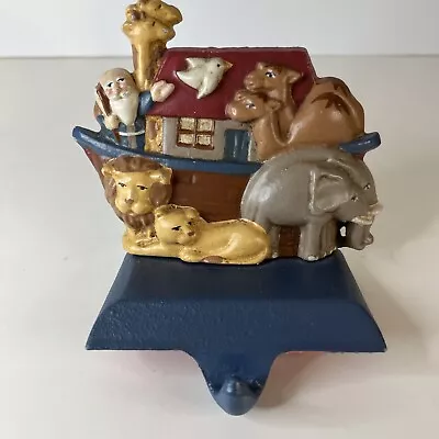 VTG Midwest Cannon Falls Solid Cast Iron Noah’s Ark Christmas Stocking Holder Ex • $16.88