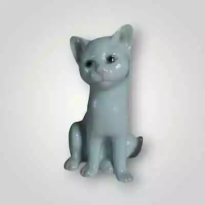 Vintage Signed Bing & Grondahl Porcelain Sitting Cat Figurine B&G Denmark #2505 • $67.99