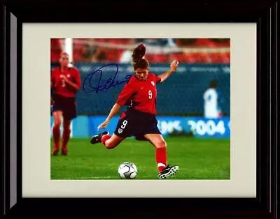 16x20 Framed Mia Hamm Autograph Replica Print - Kicking • $74.99