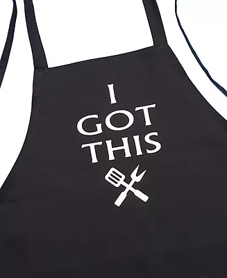 CoolAprons I Got This Funny Black Barbecue Apron For Men And Women Grill Aprons • $19.95