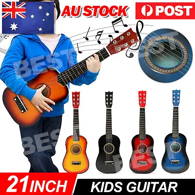 $20.95 • Buy 21'' Kids Wood Acoustic Guitar 6 String Music Instruments Toys Children Gift