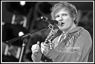 Ed Sheeran Autographed Cotton Canvas Image. Limited Edition (ES-301) • £9.59