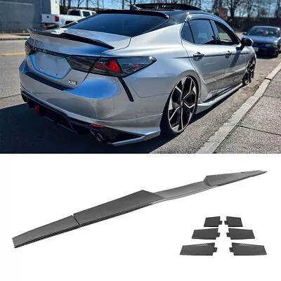 For Toyota Camry Sedan Carbon Fiber Rear Roof Visor Window Spoiler Truck Wing • $69.63