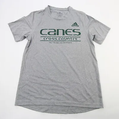 Miami Hurricanes Adidas Creator Short Sleeve Shirt Men's Gray New • $9.80
