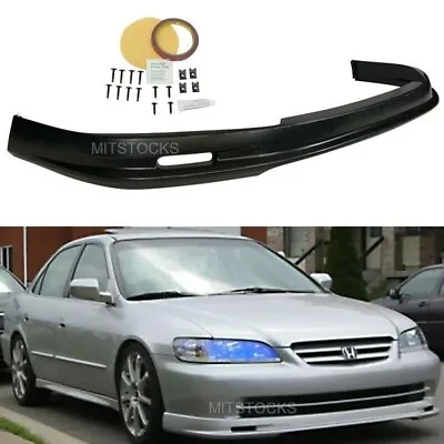 For 98-02 Honda Accord 4 Door ONLY Mugen Style Front Bumper Lip Spoiler Chin PU • $83.88