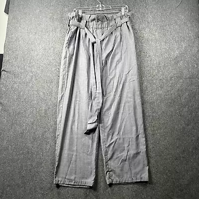 Cartonnier Anthropologie Pants Women[s Large Gray Belted Wide Leg High Waist • $19.99