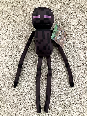 NEW Minecraft Enderman Plush Toy Factory Stuffed 14  Doll Black Figure Mojang • $10