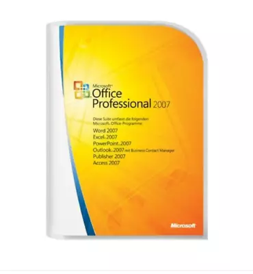 Microsoft Professional 2007 Upgrade (Disc 2 & Product Key Only) • $30