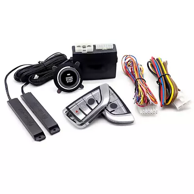 Car PKE Keyless Entry Engine Start Alarm System Push Button Remote Control Kit • $105.20