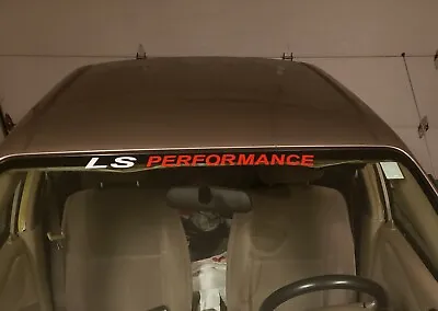 LS PERFORMANCE  Windshield Decal Chevy Camaro Corvette Silverado Trans Am GTO • $14.99