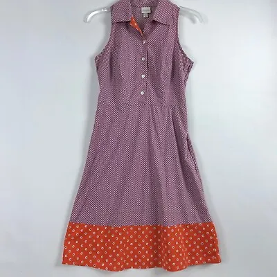 Isaac Mizrahi For Target Dress Womens 4 Fit Flare Purple Orange  • $15.73