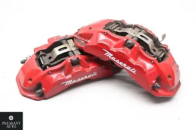 14-17 Maserati Ghibli Front Right & Left Brembo Brake Calipers Set Of 2 Pc Red • $600