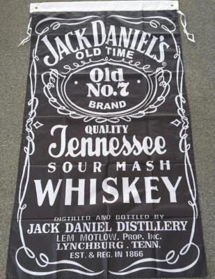 $34.95 • Buy JACK DANIELS FLAG 3 X 5ft - 90cm X 150cm BAR FLAGS BOURBON WHISKEY MAN SHED
