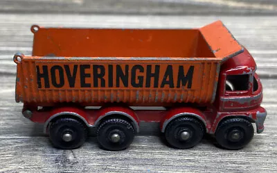 Vtg Lesney Hoveringham Tipper No. 17 Metal Orange Red Die Cast Model Car • $10.19