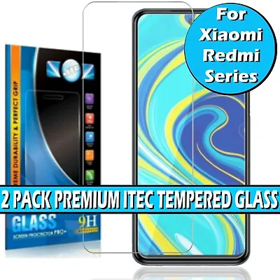 Tempered Glass Screen Protector For Xiaomi Redmi 7 8 9 Note 10 11 Pro + Plus 5G • £2.69