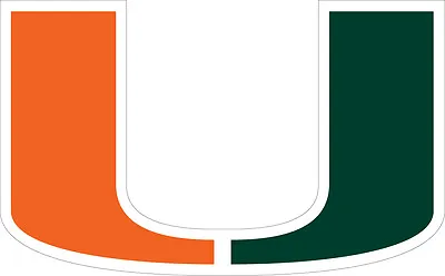 MIAMI Hurricanes X-Large SUPER Size Logo Decal • $15.99