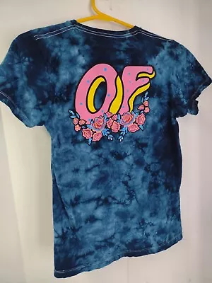 Wolf Gang Odd Future OF Tyler Creator Donut Rose Blue Tie Dye Baby Doll T-Shirt • £17.95