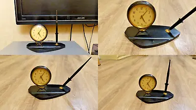 Vintage Table Soviet Clock AGAT Vintage USSR Soviet Era Bakelite Clock • $138.99