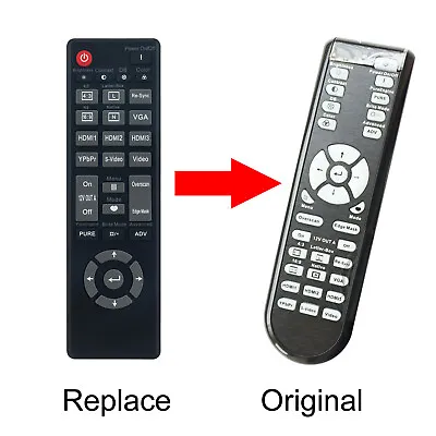 New Replacement Remote For Optoma Projector Tsfp-ir01 Hd90 Hd91 Pro8000 • $12.99