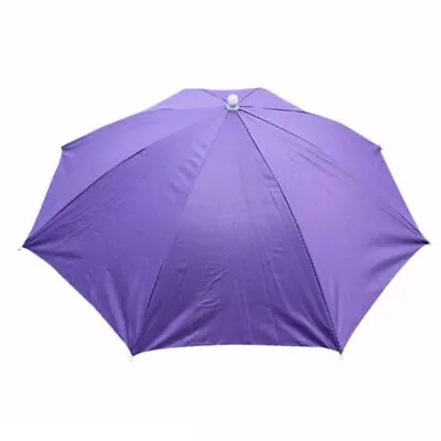 For Sun Umbrella Hat Portable Foldable Fishing Sunshade Headwear Umbrella Hat UV • $16.23