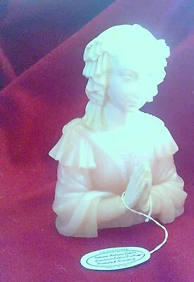 $74.99 • Buy Antique Bianchi Goldscheider Alabaster Woman Praying 8  Figurine ~ New W/ Tags