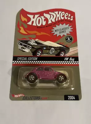 Hot Wheels RLC Pink VW Bug Neo Classics 2004 Special Edition #975/10000 • $39.95