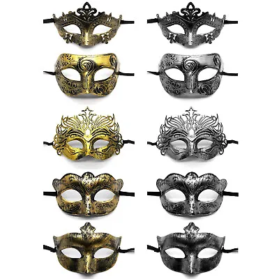 10PCS Set Vintage Venetian Masquerade Mask Party Prom Mardi Gras Cosplay Costume • $13.99