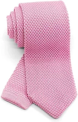 WANDM Men's Pointed Knit Tie Necktie Width 2.75 Inches Washable Solid Color And  • $26.65