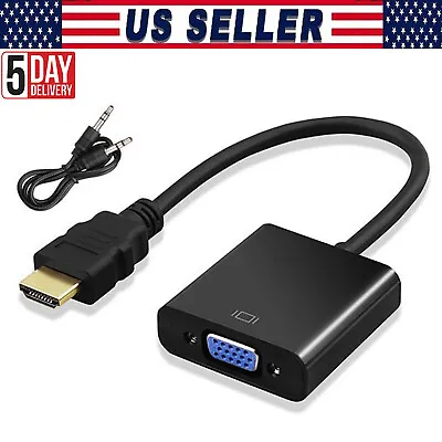 New HDMI Male To VGA Female Video Adapter Cable Converter 1080P Chipset Built-in • $3.55