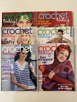 $19.99 • Buy Crochet Today Magazine Lot Of 6