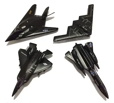Diecast USAF Model Stealth Fighter Jet Airplane Toy Set SR-71 B-2 F-117 F-22 • $19.88