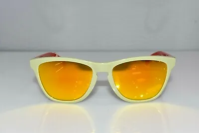 OAKLEY Frogskins Green Orange 24-361 55-17-133 Sunglasses • $84.99