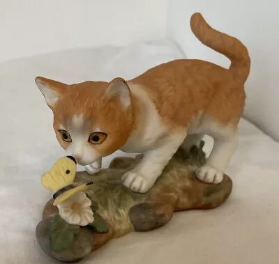 £8.95 • Buy Vintage Porcelain Ginger Cat Figure. Royal Osborne