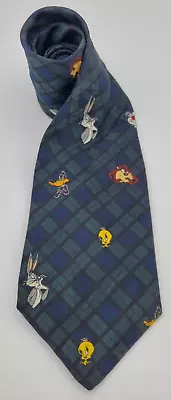 Looney Tunes Mania Men's Tie: Bugs Bunny Tweety Daffy Ducky Taz & Sylvester • $8.99