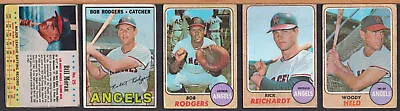 California Angels Baseball Cards Lot Of 5 1967-68 Topps + Bonus Post Bill Moran • $4.95