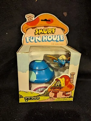 Vintage 1982 Galoob  Smurf Flying Blue Fun House W/ Box   - 1 Owner • $39.99