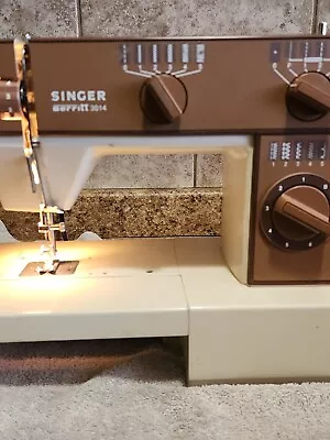Singer Merritt 3014 Sewing Machine Zig Zag With Foot Pedal Lightly Tested • $11.68