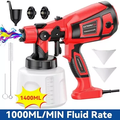 Handheld Wall Fence Paint Sprayer Electric Spray Gun Paint Fence Airless HVLP • £22.99