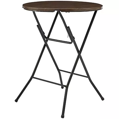 High Top Folding Bistro Table Cafe Round Outdoor Patio Cocktail Party Porch Sid • $41.98