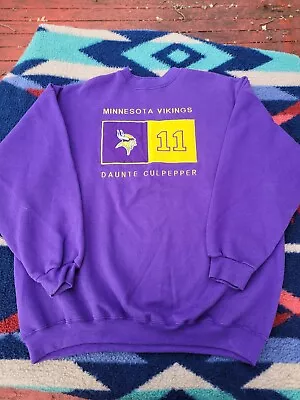 Vintage Minnesota Vikings Daunte Culpepper Sweater Sweatshirt Mens XL NFL • $18