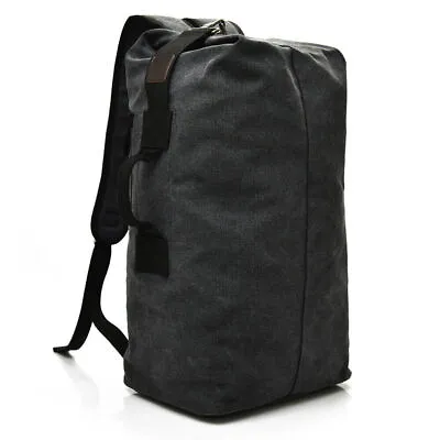 35L Men's Canvas Backpack Rucksack Hiking Travel Duffle Bag Military Handbag • $20.88