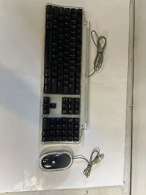 Vintage Macintosh Pro Keyboard And Mouse M7803 M5769 Black • $75