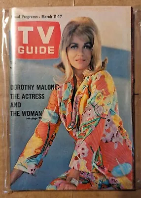 TV Guide March 11-16 1967 Dorothy Malone-NYC Edition  • $19.95