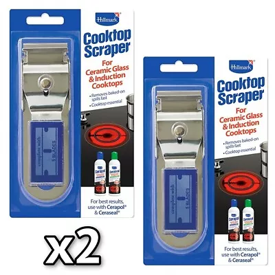 Hillmark Safety Glass Window Razor Blade Scraper X2 Scrapers Each With 5 Blades • $19.99