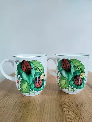 Pair Of Ladybird Mugs By Royal Vale. Fine China. Made In England  • £13