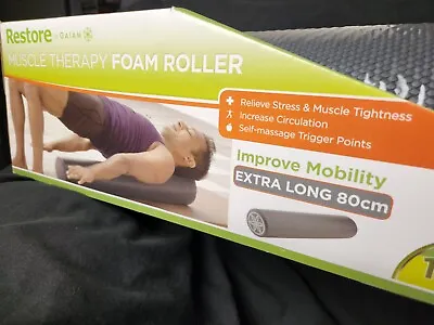 $48 • Buy Gaiam Muscle Therapy Foam Roller- Extra Long 80cm With DVD