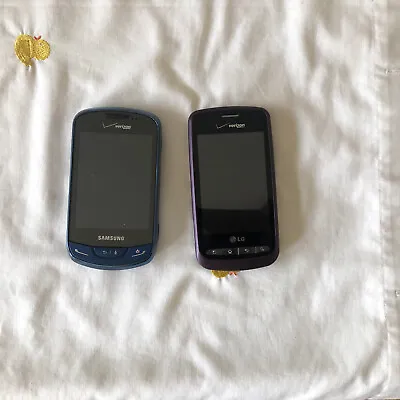 Lot Samsung Brightside SCH-U380 Verizon3G Smartphone Blue And LG Vortex And More • $1