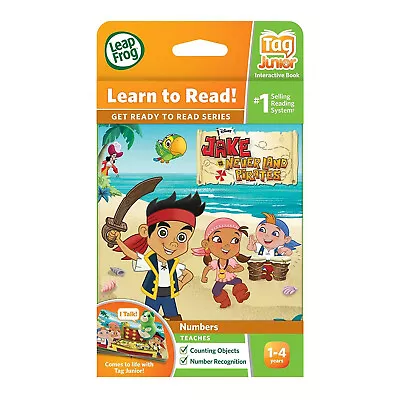 LeapFrog LeapReader Tag Book Junior Counting & Numbers Disney Never Land Pirates • £4.99