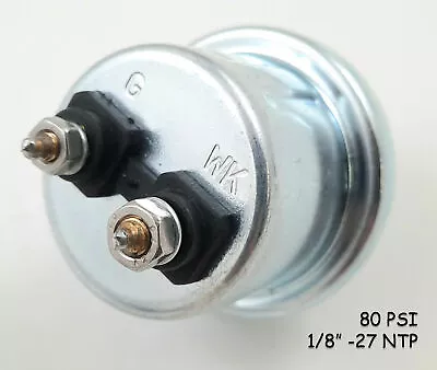 $45 • Buy Vw Bug Bus Ghia Type 3 Isp Vdo Oil Pressure Sending Unit 80 Psi -27 Npt 2 Post